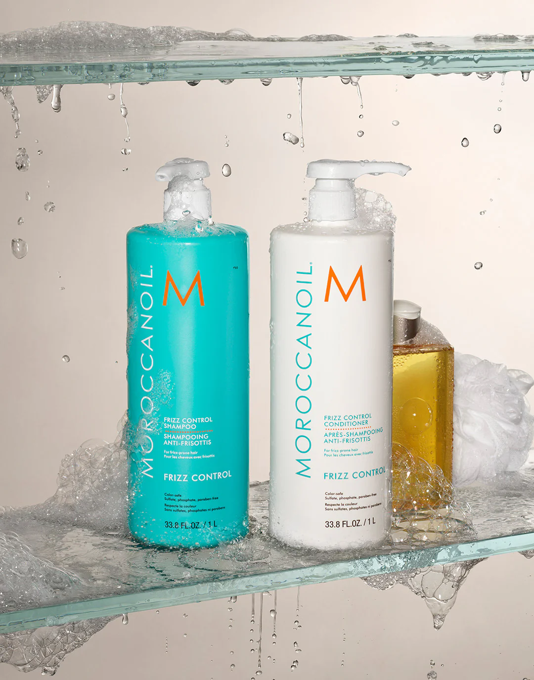 Frizz Control Shampoo & Conditioner Liter Bundle - Image 10
